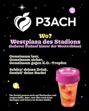 P3ACH-Stand mit Informationen zum Getränkeschutz