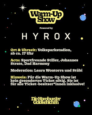 Warm-up-Show im Volksparkstadion