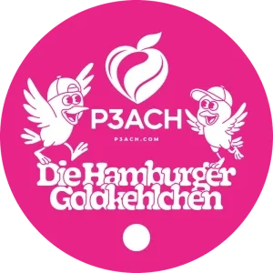 P3ACH Cup Cover im Goldkehlchen-Design